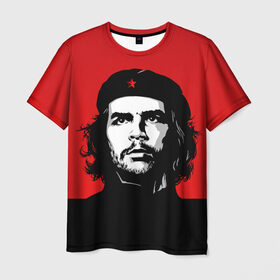 Мужская футболка 3D с принтом Che Guevara в Рязани, 100% полиэфир | прямой крой, круглый вырез горловины, длина до линии бедер | 