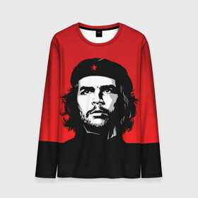 Мужской лонгслив 3D с принтом Che Guevara в Рязани, 100% полиэстер | длинные рукава, круглый вырез горловины, полуприлегающий силуэт | 