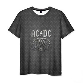 Мужская футболка 3D с принтом AC DC в Рязани, 100% полиэфир | прямой крой, круглый вырез горловины, длина до линии бедер | ac dc | acdc | acdc ас дс | австралийская | ангус янг | асдс | блюз | группа | крис слэйд | метал | молния | музыка | музыканты | певцы | рок | рок н ролл | стиви янг | хард | хардрок | эксл роуз