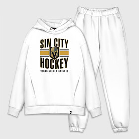 Мужской костюм хлопок OVERSIZE с принтом Sin City Hockey в Рязани,  |  | nhl | stanley cup | vegas golden knights | vegas knights | вегас голден найтс | вегас найтс | кубок стенли | кубок стэнли | нхл | хоккей | хоккейный клуб