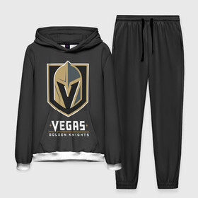 Мужской костюм 3D (с толстовкой) с принтом Vegas Golden Knights в Рязани,  |  | Тематика изображения на принте: 