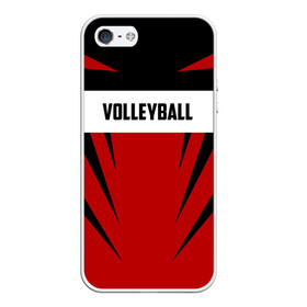 Чехол для iPhone 5/5S матовый с принтом Volleyball в Рязани, Силикон | Область печати: задняя сторона чехла, без боковых панелей | sport | volleyball | волейбол | спорт