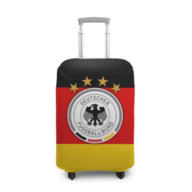 Чехол для чемодана 3D с принтом Сборная Германии флаг в Рязани, 86% полиэфир, 14% спандекс | двустороннее нанесение принта, прорези для ручек и колес | германия | европы | мира | чемпионат | чм