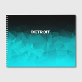 Альбом для рисования с принтом DETROIT BECOME HUMAN в Рязани, 100% бумага
 | матовая бумага, плотность 200 мг. | Тематика изображения на принте: connor | cyberlife | detroit become human | deviant | kara | markus | ps4 | rk800 |  detroit: become human | детроит | детроит: стать человеком | игры | кара | коннор | конор | кэра | маркус | пиратs | эксклюзив