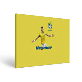 Холст прямоугольный с принтом Неймар в Рязани, 100% ПВХ |  | neymar | неймар | сборная бразилии | футбол