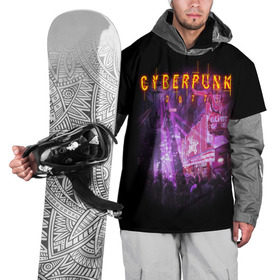 Накидка на куртку 3D с принтом Cyberpunk 2077 в Рязани, 100% полиэстер |  | action | cyberpunk | projekt red | rpg | игра | кибер | мир | панк | средневековья | фэнтези