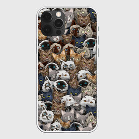 Чехол для iPhone 12 Pro Max с принтом Коты разных пород в Рязани, Силикон |  | Тематика изображения на принте: бенгальский | кот | котик | котики | кошка | мейн кун | паттерн | персидский | сиамский | сфинкс