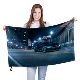 Флаг 3D с принтом BMW AUTO SPORT в Рязани, 100% полиэстер | плотность ткани — 95 г/м2, размер — 67 х 109 см. Принт наносится с одной стороны | amg | bmw | bmw performance | m | motorsport | sport | авто | автомобиль | автомобильные | бмв | бренд | марка | моторспорт | спорт | фон