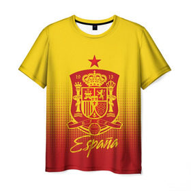 Мужская футболка 3D с принтом Сборная Испании в Рязани, 100% полиэфир | прямой крой, круглый вырез горловины, длина до линии бедер | la furia | lafuria | roja | spain | team | игровая форма | испания | красная ярость | фурия | футбол | чемпионат мира