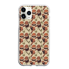 Чехол для iPhone 11 Pro матовый с принтом Red panda в Рязани, Силикон |  | panda | red panda | small panda | животные | красная панда | лес | панда