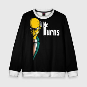 Детский свитшот 3D с принтом Mr. Burns (Simpsons) в Рязани, 100% полиэстер | свободная посадка, прямой крой, мягкая тканевая резинка на рукавах и понизу свитшота | burns | mr | mr. burns | simpsons | мистер бернс | симпсоны