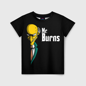 Детская футболка 3D с принтом Mr. Burns (Simpsons) в Рязани, 100% гипоаллергенный полиэфир | прямой крой, круглый вырез горловины, длина до линии бедер, чуть спущенное плечо, ткань немного тянется | burns | mr | mr. burns | simpsons | мистер бернс | симпсоны