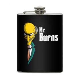 Фляга с принтом Mr. Burns (Simpsons) в Рязани, металлический корпус | емкость 0,22 л, размер 125 х 94 мм. Виниловая наклейка запечатывается полностью | burns | mr | mr. burns | simpsons | мистер бернс | симпсоны