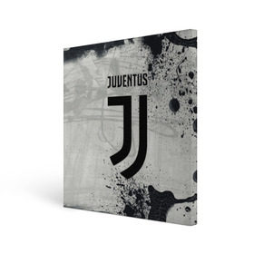 Холст квадратный с принтом Juventus New в Рязани, 100% ПВХ |  | cr7 | juve | juventus | ronaldo | texture | брызги красок | герб италии | гранж | звезда | роналдо | текстура | флаг италии | ювентус