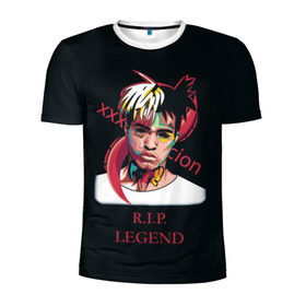 Мужская футболка 3D спортивная с принтом XXXTentacion / RIP Legend 2 в Рязани, 100% полиэстер с улучшенными характеристиками | приталенный силуэт, круглая горловина, широкие плечи, сужается к линии бедра | Тематика изображения на принте: legend | r.i.p. | rap | rip | tentacion | xxxtentacion | джасей онфрой | икс | легенда | покойся с миром | рэп | тентаньсьен | тентасьён | тентасьон | экс