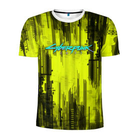 Мужская футболка 3D спортивная с принтом CYBERPUNK 2077 в Рязани, 100% полиэстер с улучшенными характеристиками | приталенный силуэт, круглая горловина, широкие плечи, сужается к линии бедра | 2019 | cd project red | cyberpunk 2077 | future | hack | night city | samurai | sci fi | андроиды | безумие | будущее | город ночи | киберпанк 2077 | логотип | роботы | самураи | фантастика | цифры