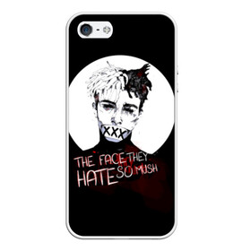 Чехол для iPhone 5/5S матовый с принтом THE faceTheY HATE so much в Рязани, Силикон | Область печати: задняя сторона чехла, без боковых панелей | Тематика изображения на принте: xxxtentation