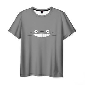 Мужская футболка 3D с принтом Мой сосед Тоторо в Рязани, 100% полиэфир | прямой крой, круглый вырез горловины, длина до линии бедер | totoro | хаяо миядзаки