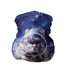 Бандана-труба 3D с принтом STARFIELD в Рязани, 100% полиэстер, ткань с особыми свойствами — Activecool | плотность 150‒180 г/м2; хорошо тянется, но сохраняет форму | 2019 | 2020 | bethesda | logo | space | starfield | звезды | игра | космонавт | космос | логотип | старфиелд