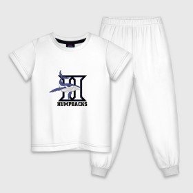 Детская пижама хлопок с принтом American Vandal - Humpbacks в Рязани, 100% хлопок |  брюки и футболка прямого кроя, без карманов, на брюках мягкая резинка на поясе и по низу штанин
 | Тематика изображения на принте: 