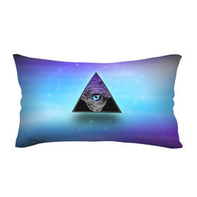 Подушка 3D антистресс с принтом Пирамида / Всевидящее око в Рязани, наволочка — 100% полиэстер, наполнитель — вспененный полистирол | состоит из подушки и наволочки на молнии | 