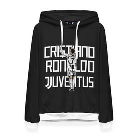 Женская толстовка 3D с принтом Cristiano Ronaldo. Juventus в Рязани, 100% полиэстер  | двухслойный капюшон со шнурком для регулировки, мягкие манжеты на рукавах и по низу толстовки, спереди карман-кенгуру с мягким внутренним слоем. | 7 | champion | cr7 | cristiano | footballer | forward | juventus | portugal | ronaldo | крис | криштиану | португалия | реал | рон | роналду | ронни | форвард | футболист | чемпион | ювентус