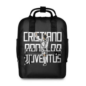 Женский рюкзак 3D с принтом Cristiano Ronaldo. Juventus в Рязани, 100% полиэстер | лямки с регулируемой длиной, сверху ручки, чтобы рюкзак нести как сумку. Основное отделение закрывается на молнию, как и внешний карман. Внутри два дополнительных кармана, один из которых закрывается на молнию. По бокам два дополнительных кармашка, куда поместится маленькая бутылочка
 | 7 | champion | cr7 | cristiano | footballer | forward | juventus | portugal | ronaldo | крис | криштиану | португалия | реал | рон | роналду | ронни | форвард | футболист | чемпион | ювентус