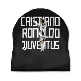 Шапка 3D с принтом Cristiano Ronaldo. Juventus в Рязани, 100% полиэстер | универсальный размер, печать по всей поверхности изделия | 7 | champion | cr7 | cristiano | footballer | forward | juventus | portugal | ronaldo | крис | криштиану | португалия | реал | рон | роналду | ронни | форвард | футболист | чемпион | ювентус