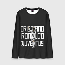 Мужской лонгслив 3D с принтом Cristiano Ronaldo. Juventus в Рязани, 100% полиэстер | длинные рукава, круглый вырез горловины, полуприлегающий силуэт | 7 | champion | cr7 | cristiano | footballer | forward | juventus | portugal | ronaldo | крис | криштиану | португалия | реал | рон | роналду | ронни | форвард | футболист | чемпион | ювентус