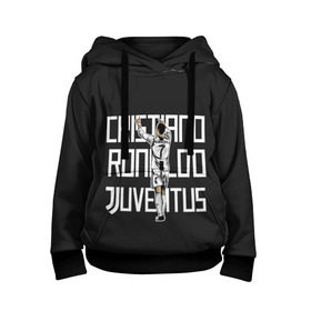 Детская толстовка 3D с принтом Cristiano Ronaldo. Juventus в Рязани, 100% полиэстер | двухслойный капюшон со шнурком для регулировки, мягкие манжеты на рукавах и по низу толстовки, спереди карман-кенгуру с мягким внутренним слоем | Тематика изображения на принте: 7 | champion | cr7 | cristiano | footballer | forward | juventus | portugal | ronaldo | крис | криштиану | португалия | реал | рон | роналду | ронни | форвард | футболист | чемпион | ювентус