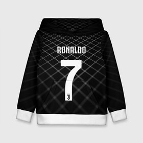 Детская толстовка 3D с принтом RONALDO JUVE SPORT в Рязани, 100% полиэстер | двухслойный капюшон со шнурком для регулировки, мягкие манжеты на рукавах и по низу толстовки, спереди карман-кенгуру с мягким внутренним слоем | cr7 | fc | клуб | криштиану роналду | роналдо | фк | ювентус