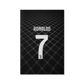 Обложка для паспорта матовая кожа с принтом RONALDO JUVE SPORT в Рязани, натуральная матовая кожа | размер 19,3 х 13,7 см; прозрачные пластиковые крепления | Тематика изображения на принте: cr7 | fc | клуб | криштиану роналду | роналдо | фк | ювентус