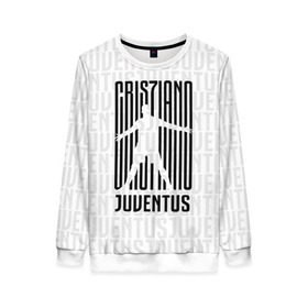 Женский свитшот 3D с принтом RONALDO JUVE SPORT в Рязани, 100% полиэстер с мягким внутренним слоем | круглый вырез горловины, мягкая резинка на манжетах и поясе, свободная посадка по фигуре | club | cr7 | fc | football | ronaldo | sport | криштиану роналду | роналдо | спорт | фк | форма | футбольный клуб | ювентус