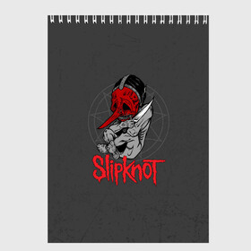 Скетчбук с принтом Slipknot в Рязани, 100% бумага
 | 48 листов, плотность листов — 100 г/м2, плотность картонной обложки — 250 г/м2. Листы скреплены сверху удобной пружинной спиралью | slipknot | грув | джей вайнберг | кори тейлор | крис фен | крэйг джонс | метал | мик томсон | музыка | ню | петля | рок | сид уилсон | скользящий узел | слайпкнот | слипкнот | слипнот | удавка