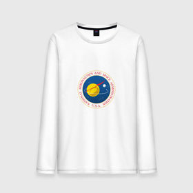 Мужской лонгслив хлопок с принтом Oldschool NASA в Рязани, 100% хлопок |  | administration | aeronautics | brand | logo | nasa | national | oldschool | space | usa | исследование | космос | лого | наса | национальное | олдскул | сша | управление