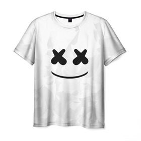 Мужская футболка 3D с принтом MARSHMELLO в Рязани, 100% полиэфир | прямой крой, круглый вырез горловины, длина до линии бедер | dj | marshmello | usa | америка | клубная музыка | маршмелло | музыка | музыкант