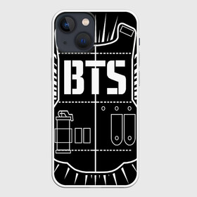 Чехол для iPhone 13 mini с принтом BTS ARMY в Рязани,  |  | bts | j hope | jimin | jin | jungkook | k pop | rap monster | rapmon | suga | v | бтс | группа | корея