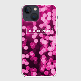 Чехол для iPhone 13 mini с принтом BlackPink в Рязани,  |  | black  pink | blackpink | flowers | jennie | jisoo | k pop | lalisa | sakura | группа | к поп | корейская группа | растения | розовый | сакура | цветы | черный