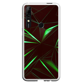 Чехол для Honor P Smart Z с принтом STRIPES GREEN 3D в Рязани, Силикон | Область печати: задняя сторона чехла, без боковых панелей | Тематика изображения на принте: abstract | geometry | абстракция | геометрия | градиент | линии