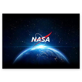 Поздравительная открытка с принтом NASA в Рязани, 100% бумага | плотность бумаги 280 г/м2, матовая, на обратной стороне линовка и место для марки
 | galaxy | nasa | planet | star | астрономия | галактика | звезды | космос | надписи | наса | планета