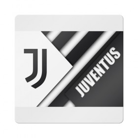 Магнит виниловый Квадрат с принтом JUVENTUS SPORT в Рязани, полимерный материал с магнитным слоем | размер 9*9 см, закругленные углы | 