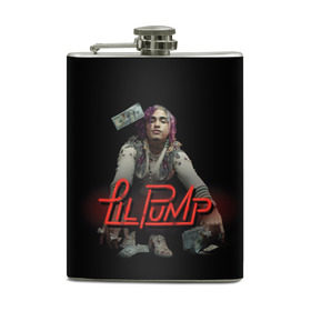 Фляга с принтом Lil Pump в Рязани, металлический корпус | емкость 0,22 л, размер 125 х 94 мм. Виниловая наклейка запечатывается полностью | Тематика изображения на принте: esketit | лил памп | эщкере