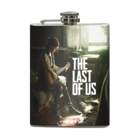 Фляга с принтом THE LAST OF US в Рязани, металлический корпус | емкость 0,22 л, размер 125 х 94 мм. Виниловая наклейка запечатывается полностью | Тематика изображения на принте: gamer | player | stels | the last of us | the last of us part 2 | бегун | джоэл | каннибалы | охотники | сталкер | топляк | цикады | щелкун | элли