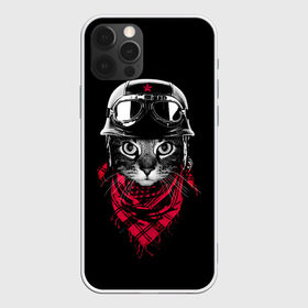 Чехол для iPhone 12 Pro Max с принтом Кот Пилот в Рязани, Силикон |  | cat | cats | kitty | pilot | pussy | scarf | кот | котенок | котик | очки | пилот | шарф | шлем