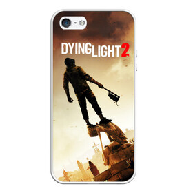 Чехол для iPhone 5/5S матовый с принтом Dying Light 2 в Рязани, Силикон | Область печати: задняя сторона чехла, без боковых панелей | Тематика изображения на принте: action | city | dying light | game | postapocalypse | sky | zombie | город | игра | персонаж | постапокалипсис