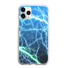 Чехол для iPhone 11 Pro матовый с принтом РАЗРЯДЫ МОЛНИЙ в Рязани, Силикон |  | blue | epic | green | lightning | rain | storm | stripes | texture | thunder | гроза | гром | дождь | зеленый | линии | молнии | молния | пафосные | полосы | разряды | синий | текстура | шторм | эпичные | яркие