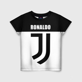 Детская футболка 3D с принтом Ronaldo Juventus в Рязани, 100% гипоаллергенный полиэфир | прямой крой, круглый вырез горловины, длина до линии бедер, чуть спущенное плечо, ткань немного тянется | cr7 | cristiano ronaldo | football | juventus | криштиану роналду | роналдо | роналду | ювентус