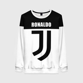 Женский свитшот 3D с принтом Ronaldo Juventus в Рязани, 100% полиэстер с мягким внутренним слоем | круглый вырез горловины, мягкая резинка на манжетах и поясе, свободная посадка по фигуре | cr7 | cristiano ronaldo | football | juventus | криштиану роналду | роналдо | роналду | ювентус