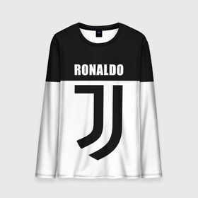 Мужской лонгслив 3D с принтом Ronaldo Juventus в Рязани, 100% полиэстер | длинные рукава, круглый вырез горловины, полуприлегающий силуэт | cr7 | cristiano ronaldo | football | juventus | криштиану роналду | роналдо | роналду | ювентус