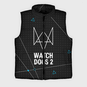 Мужской жилет утепленный 3D с принтом WATCH DOGS 2 в Рязани,  |  | action | ct os | ded sec | fox | gamer | hacker | player | watch dogs | watch dogs 2 | знак лиса | хакер